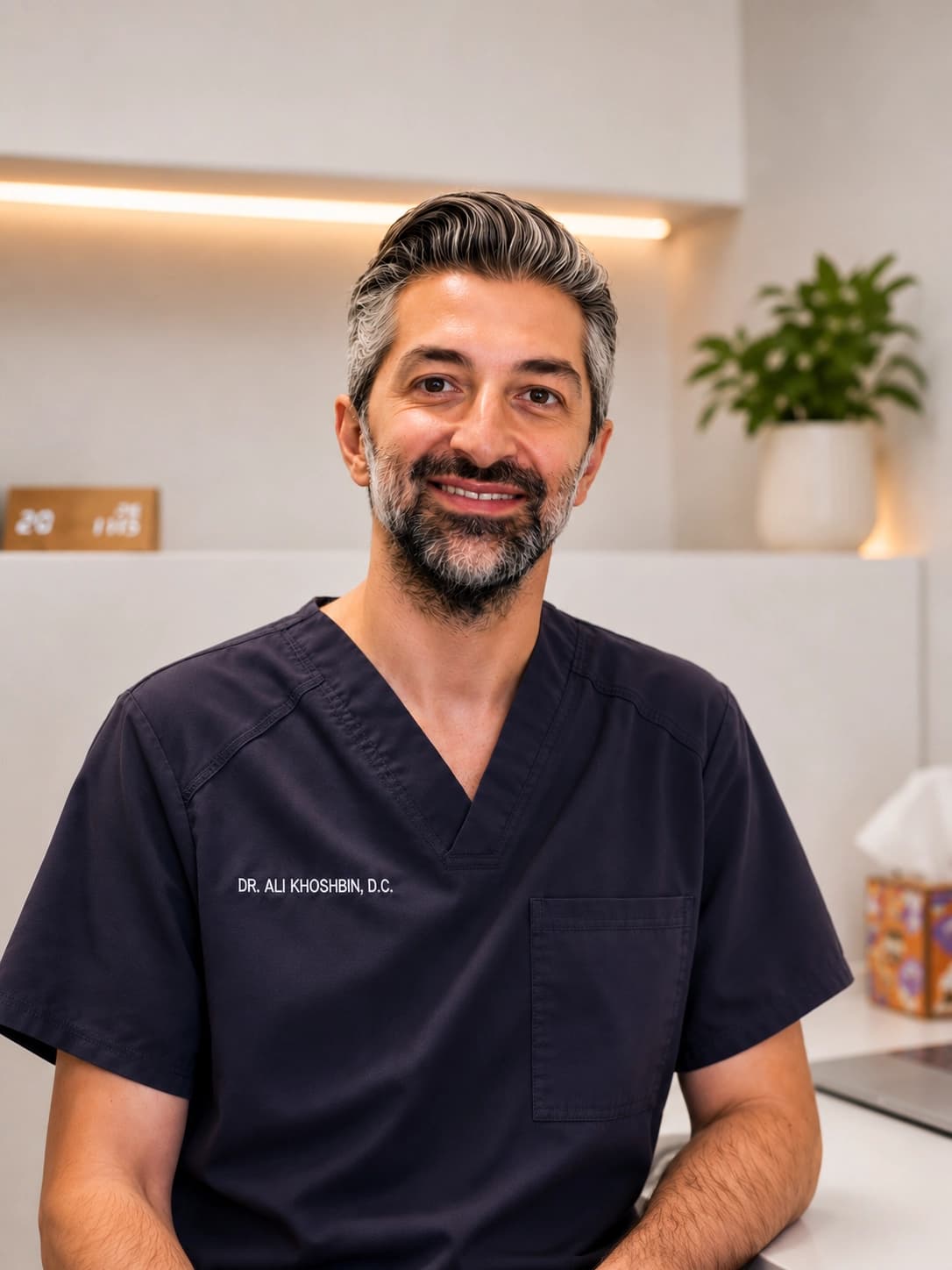 Doctor welcoming a new patient at Back To Life Chiropractic