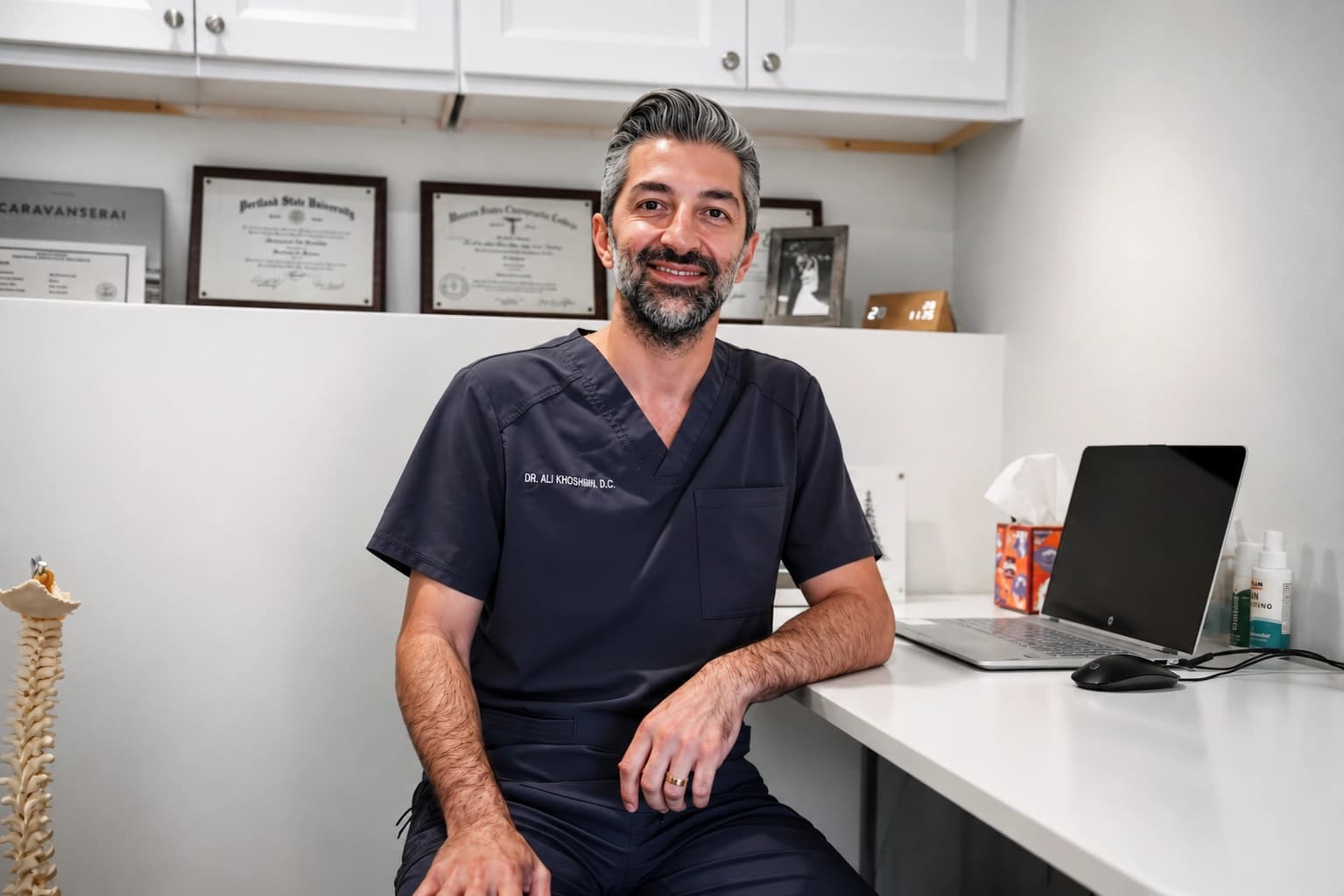 Dr. Ali Khoshbin DC certifications and diplomas